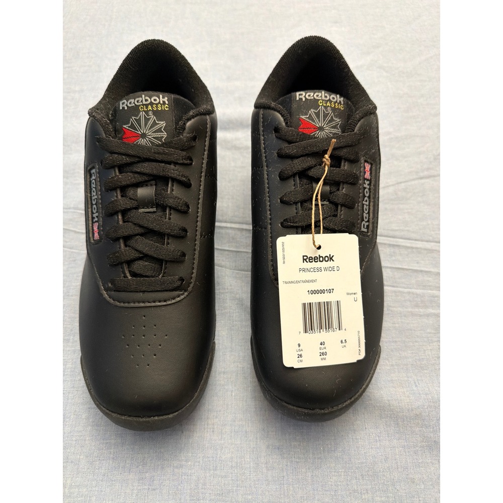 Reebok Princess Wide D Women's Training Sneakers Black Size 9